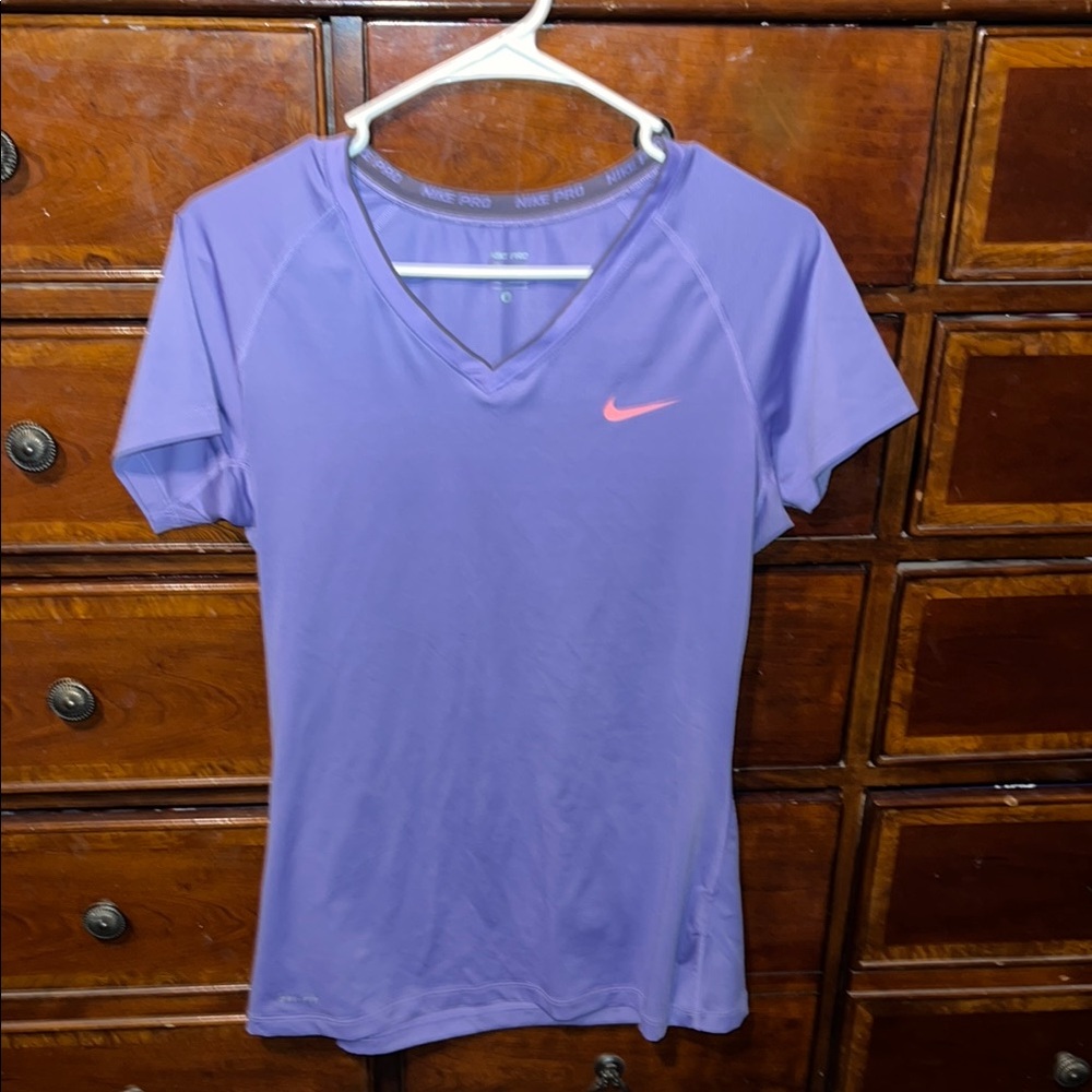 Nike Women's Purple V-Neck Top